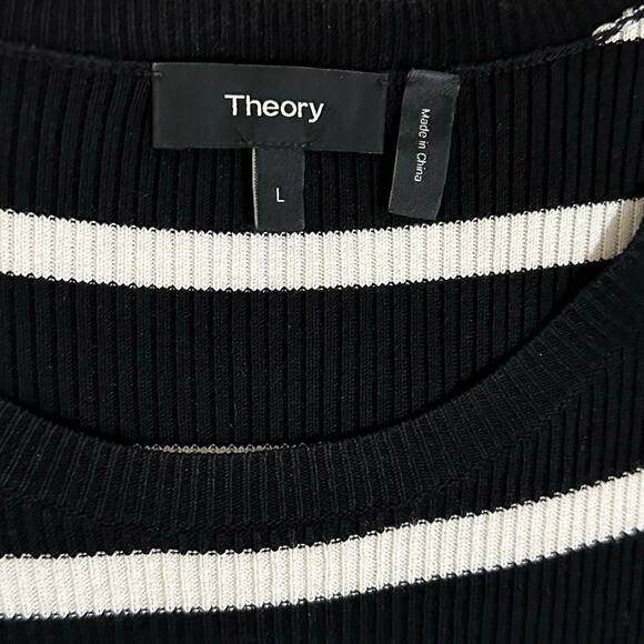 Theory Mini Dress Stripe Crewneck Jersey - Picture 4 of 11